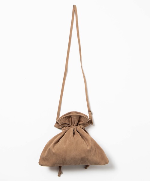 UNIVERSAL OVERALL（ユニバーサルオーバーオール）の「∴WEGO/UNIVERSAL OVERALL別注2WAY巾着サコッシュ（ショルダーバッグ・メンズ・グレー/ベージュ・FREE）」の12枚目の写真