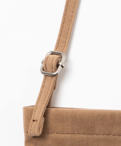 UNIVERSAL OVERALL（ユニバーサルオーバーオール）の「∴WEGO/UNIVERSAL OVERALL別注2WAY巾着サコッシュ（ショルダーバッグ・メンズ・グレー/ベージュ・FREE）」の14枚目の写真