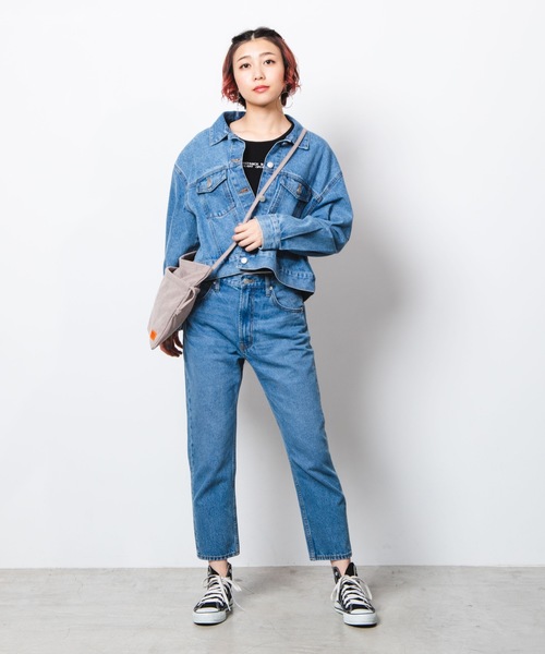 UNIVERSAL OVERALL（ユニバーサルオーバーオール）の「∴WEGO/UNIVERSAL OVERALL別注2WAY巾着サコッシュ（ショルダーバッグ・メンズ・グレー/ベージュ・FREE）」の4枚目の写真