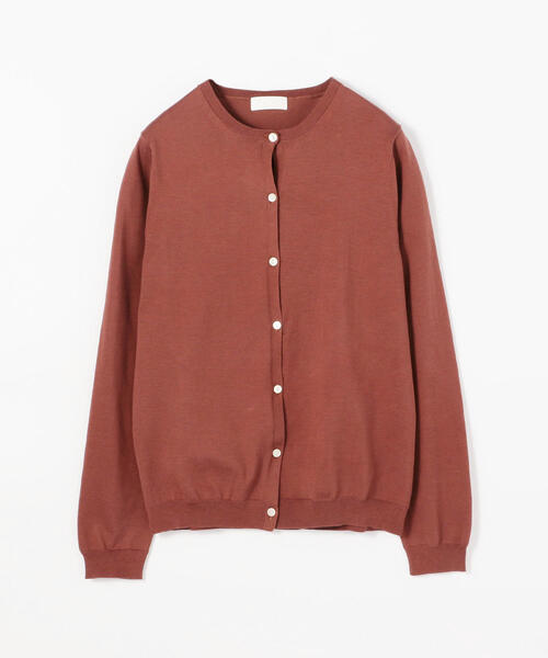 BALLSEY(ボールジィ)の「ハイゲージコットン クルーネックカーディガン(カーディガン/ボレロ・レディース・ピンク/ネイビー/ライトグレー/ホワイト/チャコールグレー/ライトグリーン/ダークブラウン/グレー/ミント/ライトベージュ/サックスブルー/ブルー系その他/イエロー/オレンジ/グリーン・L/S/M)」の5枚目の写真