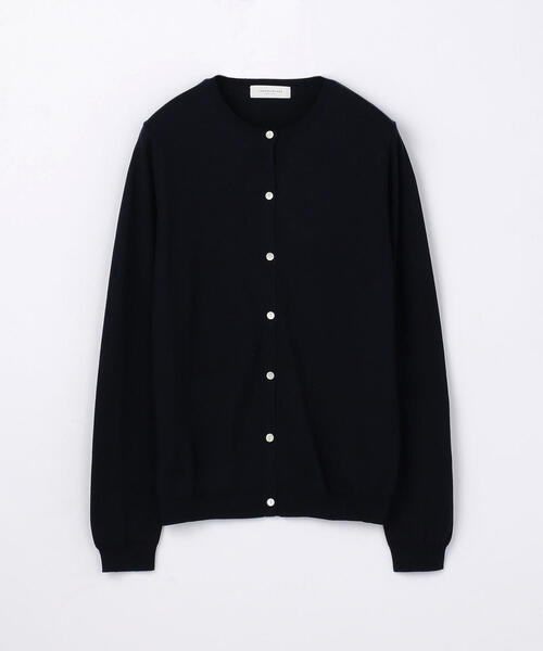 BALLSEY(ボールジィ)の「ハイゲージコットン クルーネックカーディガン(カーディガン/ボレロ・レディース・ピンク/ネイビー/ライトグレー/ホワイト/チャコールグレー/ライトグリーン/ダークブラウン/グレー/ミント/ライトベージュ/サックスブルー/ブルー系その他/イエロー/オレンジ/グリーン・L/S/M)」の10枚目の写真