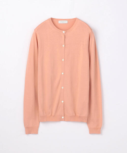 BALLSEY(ボールジィ)の「ハイゲージコットン クルーネックカーディガン(カーディガン/ボレロ・レディース・ピンク/ネイビー/ライトグレー/ホワイト/チャコールグレー/ライトグリーン/ダークブラウン/グレー/ミント/ライトベージュ/サックスブルー/ブルー系その他/イエロー/オレンジ/グリーン・L/S/M)」の14枚目の写真