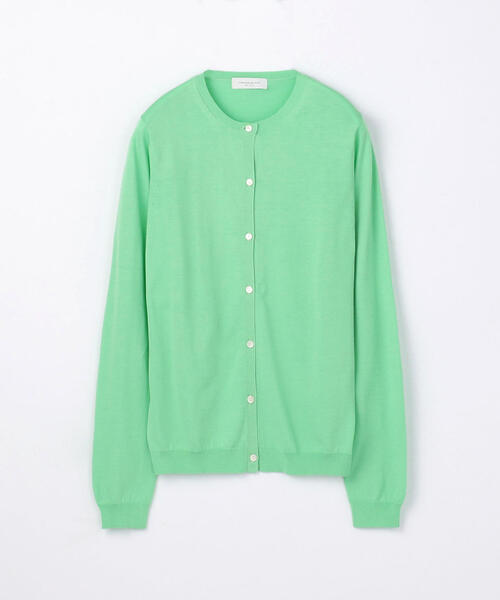 BALLSEY(ボールジィ)の「ハイゲージコットン クルーネックカーディガン(カーディガン/ボレロ・レディース・ピンク/ネイビー/ライトグレー/ホワイト/チャコールグレー/ライトグリーン/ダークブラウン/グレー/ミント/ライトベージュ/サックスブルー/ブルー系その他/イエロー/オレンジ/グリーン・L/S/M)」の8枚目の写真