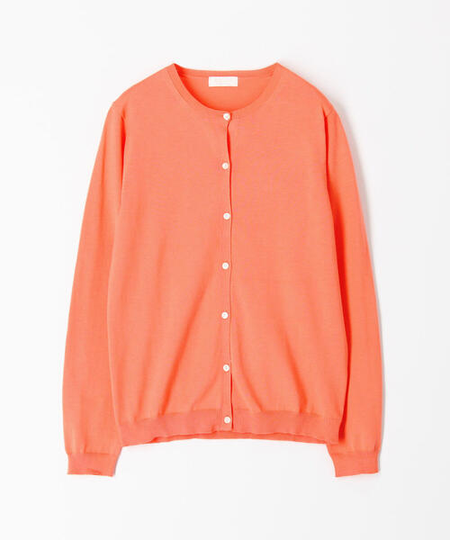 BALLSEY(ボールジィ)の「ハイゲージコットン クルーネックカーディガン(カーディガン/ボレロ・レディース・ピンク/ネイビー/ライトグレー/ホワイト/チャコールグレー/ライトグリーン/ダークブラウン/グレー/ミント/ライトベージュ/サックスブルー/ブルー系その他/イエロー/オレンジ/グリーン・L/S/M)」の20枚目の写真