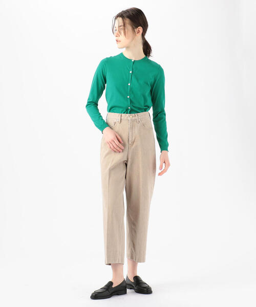 BALLSEY(ボールジィ)の「ハイゲージコットン クルーネックカーディガン(カーディガン/ボレロ・レディース・ピンク/ネイビー/ライトグレー/ホワイト/チャコールグレー/ライトグリーン/ダークブラウン/グレー/ミント/ライトベージュ/サックスブルー/ブルー系その他/イエロー/オレンジ/グリーン・L/S/M)」の19枚目の写真