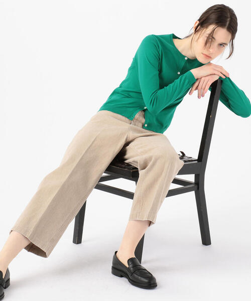 BALLSEY(ボールジィ)の「ハイゲージコットン クルーネックカーディガン(カーディガン/ボレロ・レディース・ピンク/ネイビー/ライトグレー/ホワイト/チャコールグレー/ライトグリーン/ダークブラウン/グレー/ミント/ライトベージュ/サックスブルー/ブルー系その他/イエロー/オレンジ/グリーン・L/S/M)」の18枚目の写真