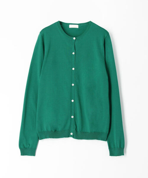 BALLSEY(ボールジィ)の「ハイゲージコットン クルーネックカーディガン(カーディガン/ボレロ・レディース・ピンク/ネイビー/ライトグレー/ホワイト/チャコールグレー/ライトグリーン/ダークブラウン/グレー/ミント/ライトベージュ/サックスブルー/ブルー系その他/イエロー/オレンジ/グリーン・L/S/M)」の16枚目の写真