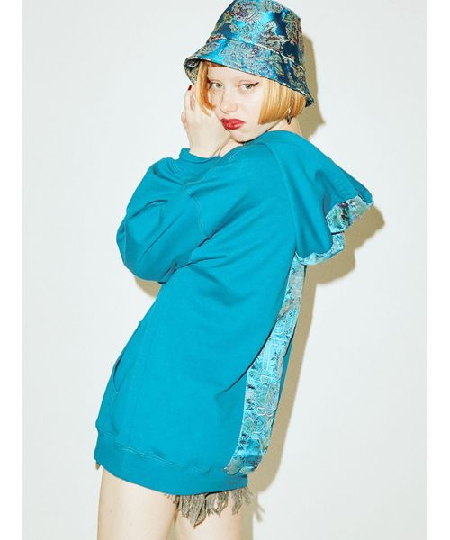 jouetie(ジュエティ)の「バーチカルバックロゴフーディ(パーカー・レディース・ブラック/オフホワイト/ブルー/パープル・MEDIUM)」の3枚目の写真