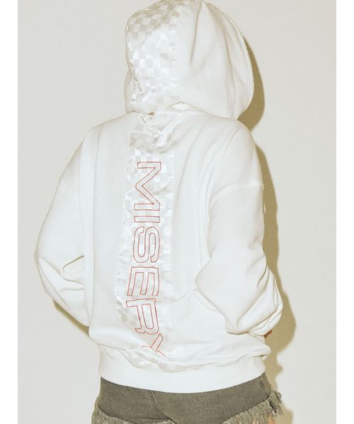 jouetie(ジュエティ)の「バーチカルバックロゴフーディ(パーカー・レディース・ブラック/オフホワイト/ブルー/パープル・MEDIUM)」の14枚目の写真