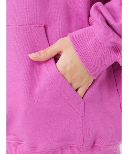 jouetie(ジュエティ)の「バーチカルバックロゴフーディ(パーカー・レディース・ブラック/オフホワイト/ブルー/パープル・MEDIUM)」の7枚目の写真