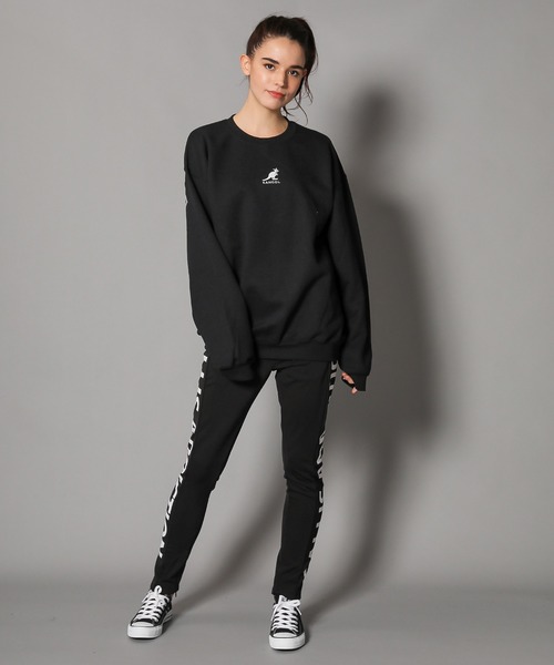 KANGOL（カンゴール）の「KANGOL　ショルダーPT・クルースウェット（スウェット・メンズ・ブラック/グレー・M/L）」の14枚目の写真