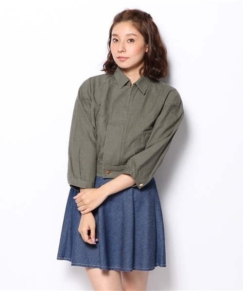 Kastane（カスタネ）の「【Kastane】綿麻ブルゾン（その他アウター・レディース・アイボリー/カーキ/ネイビー・FREE）」の17枚目の写真