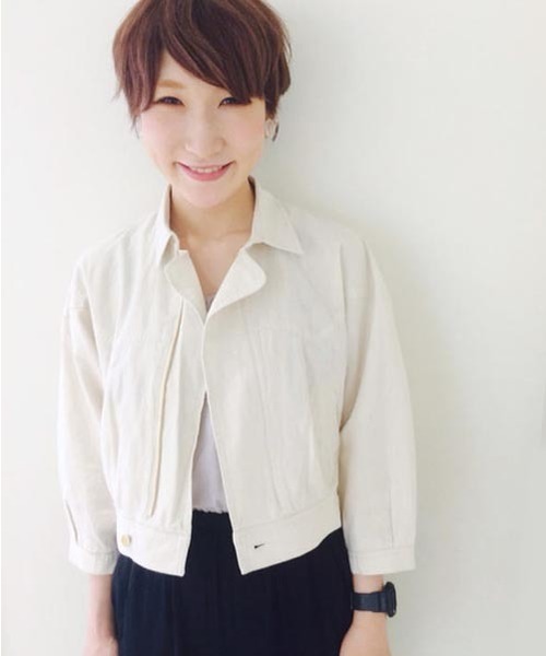 Kastane（カスタネ）の「【Kastane】綿麻ブルゾン（その他アウター・レディース・アイボリー/カーキ/ネイビー・FREE）」の15枚目の写真