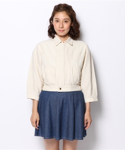 Kastane（カスタネ）の「【Kastane】綿麻ブルゾン（その他アウター・レディース・アイボリー/カーキ/ネイビー・FREE）」の5枚目の写真