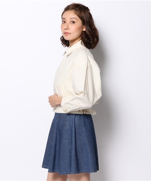 Kastane（カスタネ）の「【Kastane】綿麻ブルゾン（その他アウター・レディース・アイボリー/カーキ/ネイビー・FREE）」の4枚目の写真