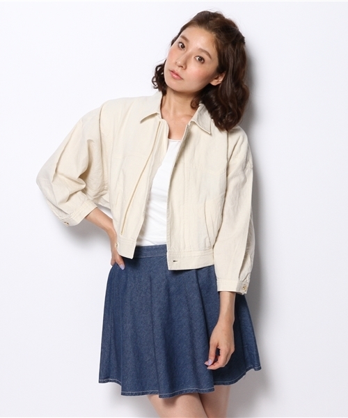 Kastane（カスタネ）の「【Kastane】綿麻ブルゾン（その他アウター・レディース・アイボリー/カーキ/ネイビー・FREE）」の10枚目の写真