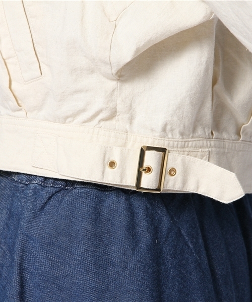Kastane（カスタネ）の「【Kastane】綿麻ブルゾン（その他アウター・レディース・アイボリー/カーキ/ネイビー・FREE）」の6枚目の写真