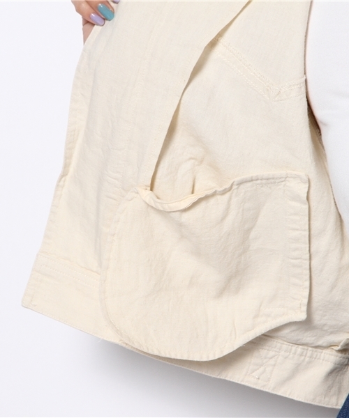 Kastane（カスタネ）の「【Kastane】綿麻ブルゾン（その他アウター・レディース・アイボリー/カーキ/ネイビー・FREE）」の13枚目の写真