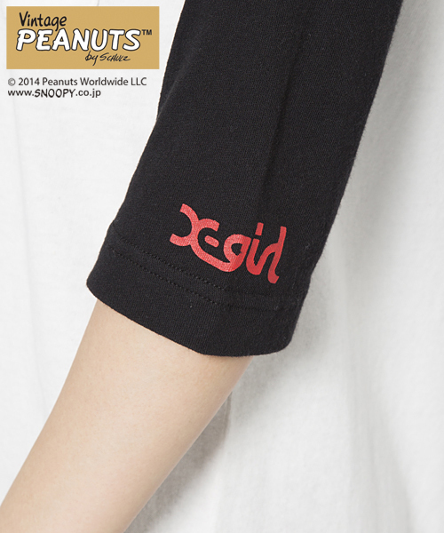 SNOOPY(スヌーピー)の「【スヌーピー】 SNOOPY B/B TEE(Tシャツ/カットソー・レディース・ブラック/バーガンディー/ブルー・1/2)」の11枚目の写真