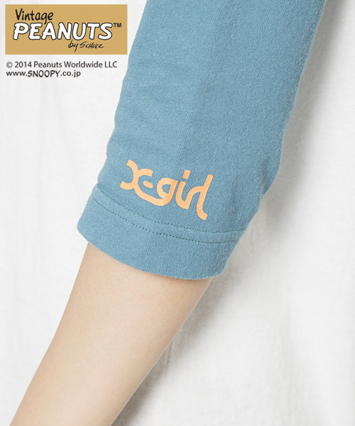 SNOOPY(スヌーピー)の「【スヌーピー】 SNOOPY B/B TEE(Tシャツ/カットソー・レディース・ブラック/バーガンディー/ブルー・1/2)」の12枚目の写真