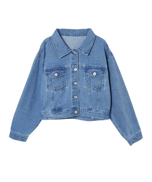 fifth（フィフス）の「オーバーサイズデニムジャケット（ライダースジャケット・レディース・ブルー・MEDIUM）」の10枚目の写真