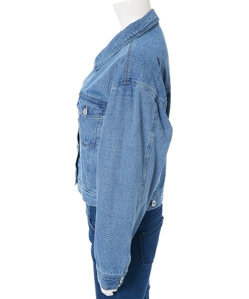 fifth（フィフス）の「オーバーサイズデニムジャケット（ライダースジャケット・レディース・ブルー・MEDIUM）」の13枚目の写真