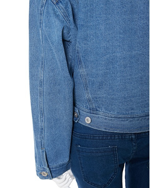 fifth（フィフス）の「オーバーサイズデニムジャケット（ライダースジャケット・レディース・ブルー・MEDIUM）」の8枚目の写真