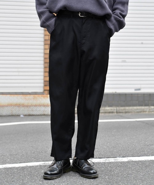 kutir（クティール）の「ワイドテーパードパンツ（その他パンツ・メンズ・ブラック/ダークブラウン/ベージュ/ライトベージュ・SMALL/MEDIUM/LARGE）」の2枚目の写真