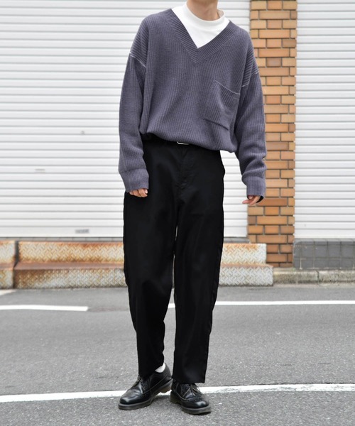 kutir（クティール）の「ワイドテーパードパンツ（その他パンツ・メンズ・ブラック/ダークブラウン/ベージュ/ライトベージュ・SMALL/MEDIUM/LARGE）」の5枚目の写真