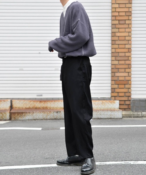 kutir（クティール）の「ワイドテーパードパンツ（その他パンツ・メンズ・ブラック/ダークブラウン/ベージュ/ライトベージュ・SMALL/MEDIUM/LARGE）」の6枚目の写真