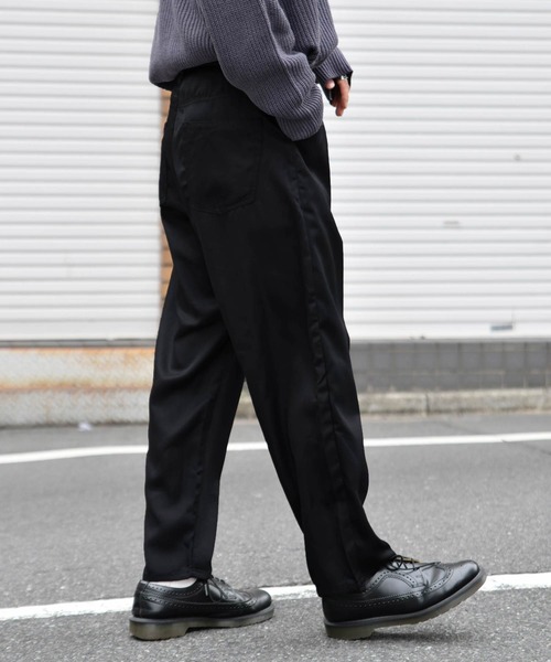 kutir（クティール）の「ワイドテーパードパンツ（その他パンツ・メンズ・ブラック/ダークブラウン/ベージュ/ライトベージュ・SMALL/MEDIUM/LARGE）」の9枚目の写真