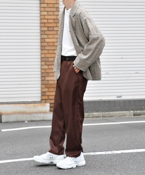 kutir（クティール）の「ワイドテーパードパンツ（その他パンツ・メンズ・ブラック/ダークブラウン/ベージュ/ライトベージュ・SMALL/MEDIUM/LARGE）」の12枚目の写真