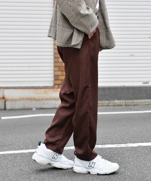 kutir（クティール）の「ワイドテーパードパンツ（その他パンツ・メンズ・ブラック/ダークブラウン/ベージュ/ライトベージュ・SMALL/MEDIUM/LARGE）」の14枚目の写真