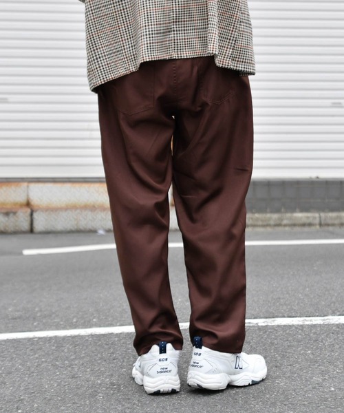 kutir（クティール）の「ワイドテーパードパンツ（その他パンツ・メンズ・ブラック/ダークブラウン/ベージュ/ライトベージュ・SMALL/MEDIUM/LARGE）」の15枚目の写真