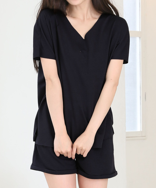 Girly Doll(ガーリードール)の「ベーシックセットアップ(Tシャツ/カットソー・レディース・ブラック/チャコール/グレー/ベージュ・XL/L/M)」の12枚目の写真