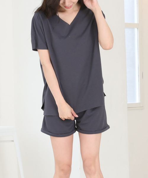 Girly Doll(ガーリードール)の「ベーシックセットアップ(Tシャツ/カットソー・レディース・ブラック/チャコール/グレー/ベージュ・XL/L/M)」の16枚目の写真