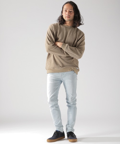 BAYFLOW(ベイフロー)の「ヴィンテージパイルL/Sプルオーバー(Tシャツ/カットソー・メンズ・ベージュ/ネイビー/クリアブルー・SMALL/MEDIUM/LARGE)」の12枚目の写真