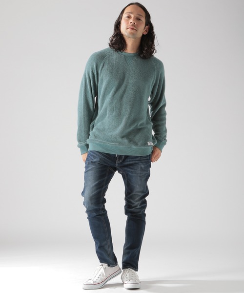 BAYFLOW(ベイフロー)の「ヴィンテージパイルL/Sプルオーバー(Tシャツ/カットソー・メンズ・ベージュ/ネイビー/クリアブルー・SMALL/MEDIUM/LARGE)」の8枚目の写真