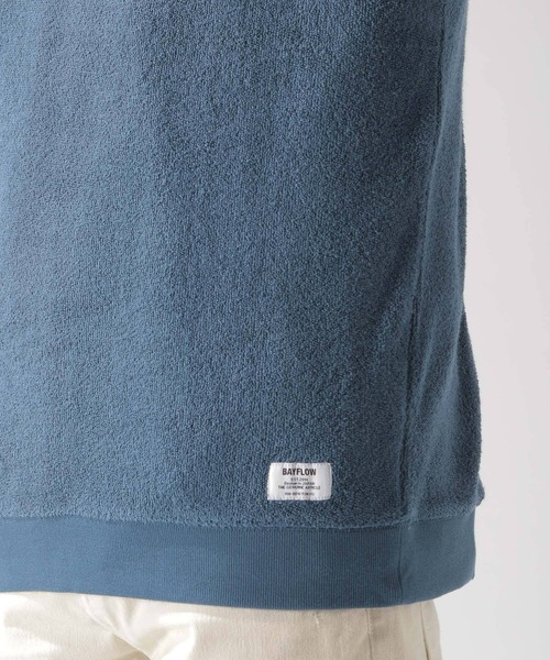 BAYFLOW(ベイフロー)の「ヴィンテージパイルL/Sプルオーバー(Tシャツ/カットソー・メンズ・ベージュ/ネイビー/クリアブルー・SMALL/MEDIUM/LARGE)」の13枚目の写真