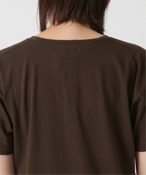 SLOBE IENA（スローブイエナ）の「fleursロゴTシャツMuguet◆（Tシャツ/カットソー・レディース・ホワイト/ブラウン・FREE）」の9枚目の写真