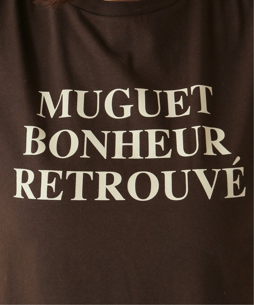 SLOBE IENA（スローブイエナ）の「fleursロゴTシャツMuguet◆（Tシャツ/カットソー・レディース・ホワイト/ブラウン・FREE）」の12枚目の写真