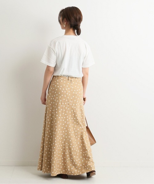 SLOBE IENA（スローブイエナ）の「fleursロゴTシャツMuguet◆（Tシャツ/カットソー・レディース・ホワイト/ブラウン・FREE）」の18枚目の写真