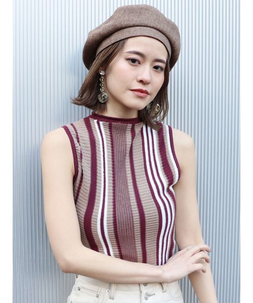 Murua ムルーア の ノースリーブハイネックニット ニット セーター Wear