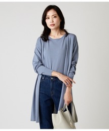 DRESS KNIT(ドレスニット)/ストレッチビスコース こなれ着流しカーディガン
