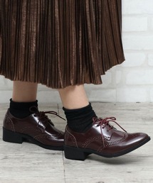 Liberty Doll / ウイングチップ オックスフォードシューズ 4cmヒール おじ靴(5497)