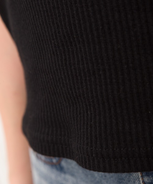 SpRay(スプレイ)の「アシメキャミタンク(タンクトップ・レディース・アイボリー/グレイッシュベージュ/ブラック/ダークブラウン/モカ/カーキ/グリーン/レンガ/ミント・FREE)」の20枚目の写真