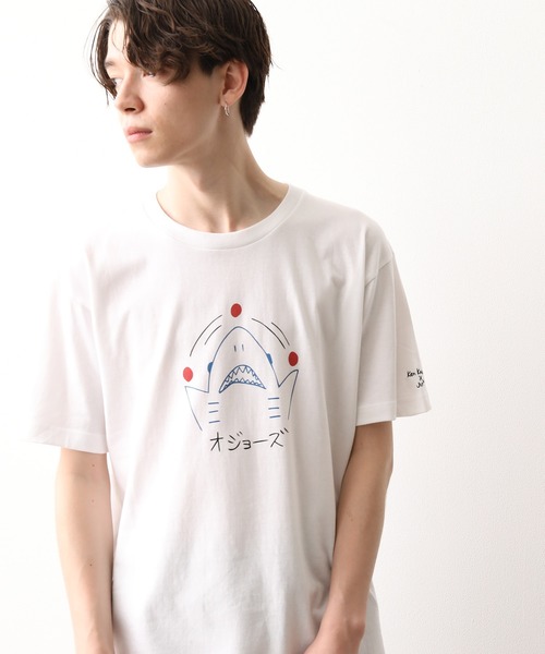 JUNRED（ジュンレッド）の「KEN KAGAMIｘJUNRed TEE（Tシャツ/カットソー・メンズ・ホワイト系その他2/ホワイト系その他/サックスブルー/ベージュ/ブラック/ホワイト・L/M/S）」の2枚目の写真
