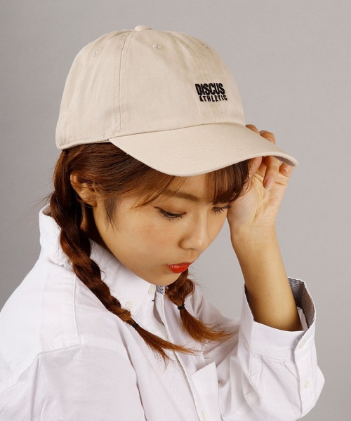 DISCUS（ディスカス）の「【DISCUS】フロントワンポイント刺繍 ベースボールキャップ カーブキャップ（キャップ・メンズ・ネイビー/ブラック/ベージュ・FREE）」の8枚目の写真