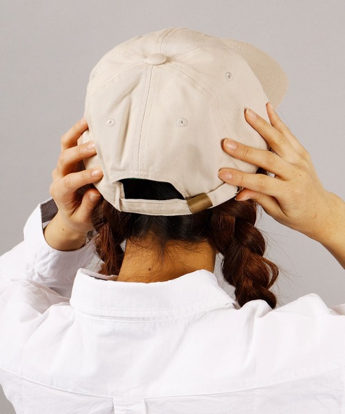 DISCUS（ディスカス）の「【DISCUS】フロントワンポイント刺繍 ベースボールキャップ カーブキャップ（キャップ・メンズ・ネイビー/ブラック/ベージュ・FREE）」の7枚目の写真