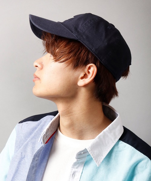 DISCUS（ディスカス）の「【DISCUS】フロントワンポイント刺繍 ベースボールキャップ カーブキャップ（キャップ・メンズ・ネイビー/ブラック/ベージュ・FREE）」の4枚目の写真